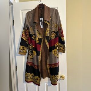 MAXSPORT Sweater/La Cardigan/ color Blac red gold red